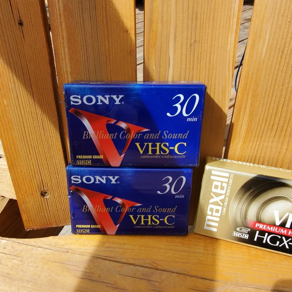 SONY VHS-C NWT Factory Sealed. Camcorder Videocassette.